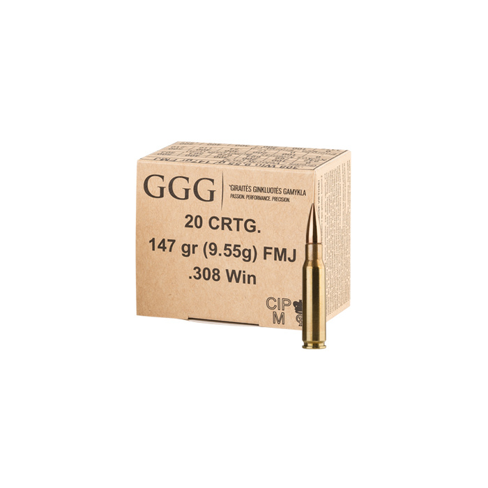 Amunicja GGG .308 Win GPX11 FMJ 147gr